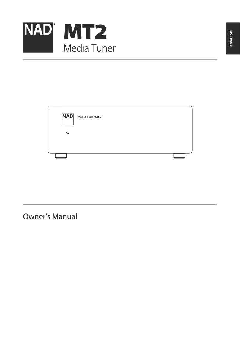 Image de la première page du manuel de l'appareil MT 2