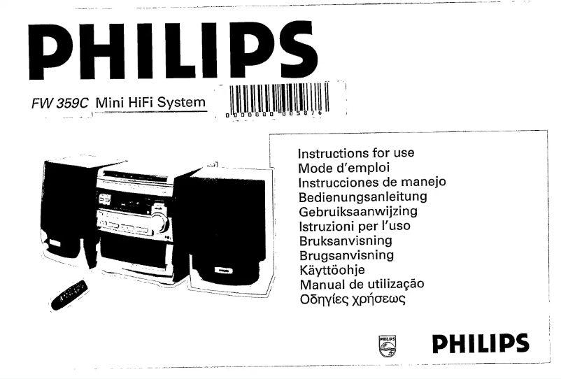 Página 1 del manual Manual de usuario Philips FW359C