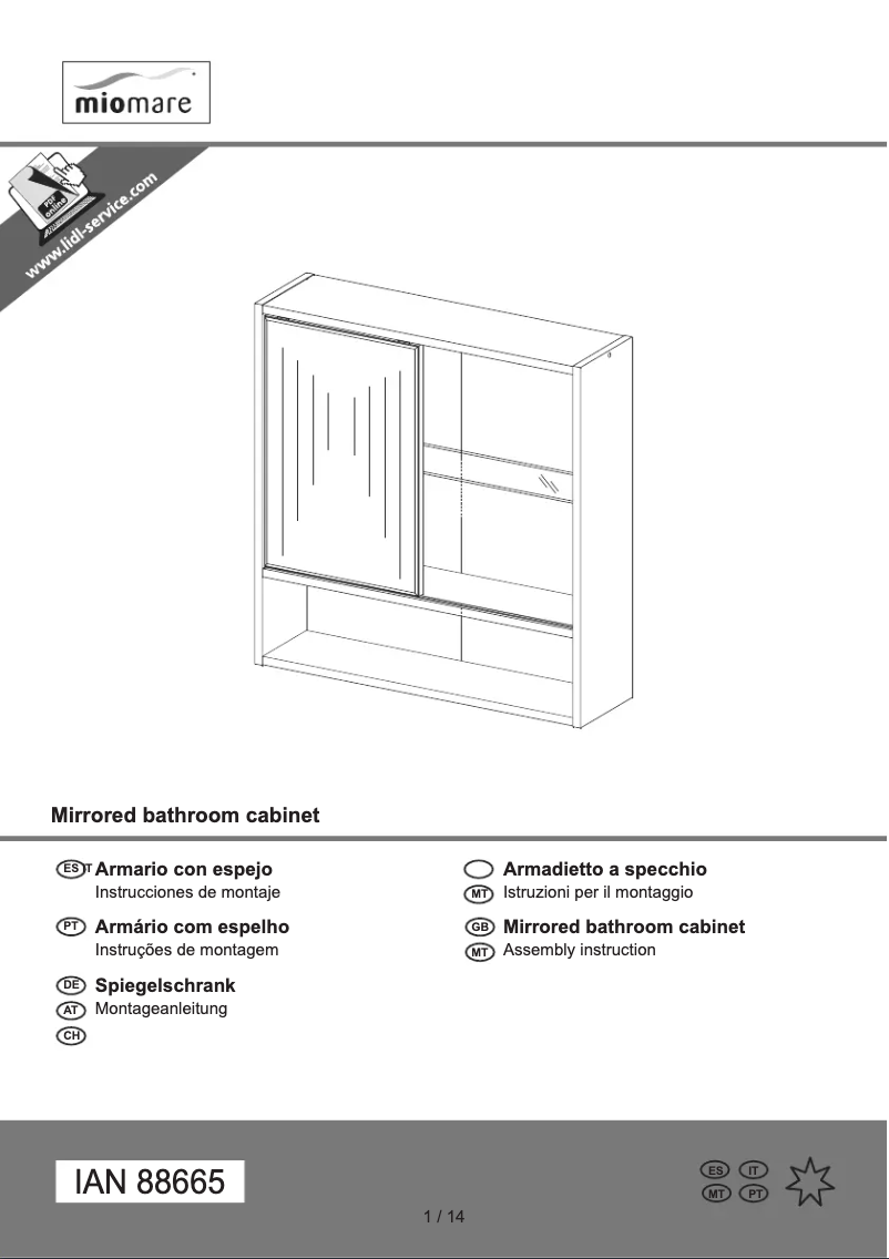 Page 1 de la notice Manuel utilisateur Miomare IAN 88665