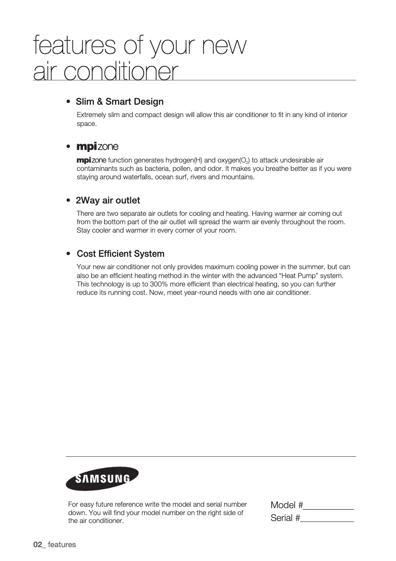 Página 1 del manual Manual de usuario Samsung JH035EAV1