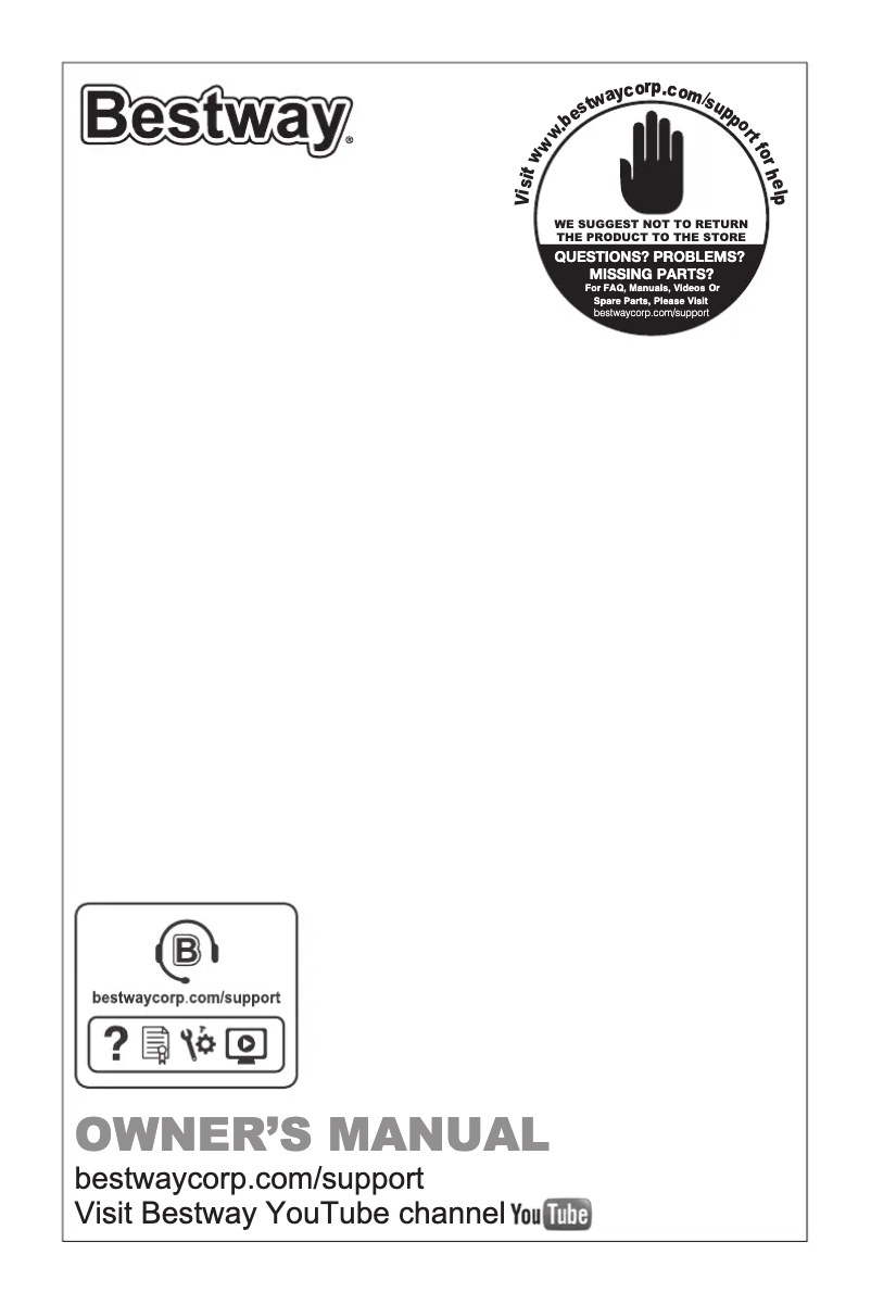 Página 1 del manual Manual de usuario Bestway Hydro-Force 15179