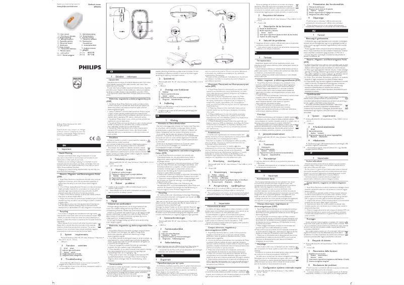 Page 1 de la notice Guide de démarrage rapide Philips SPM5910B