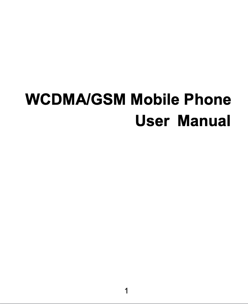 Page 1 of the manual User Manual YEZZ Andy 3G 2.8