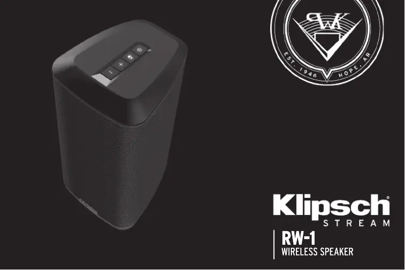Page 1 de la notice Manuel utilisateur Klipsch RW-1