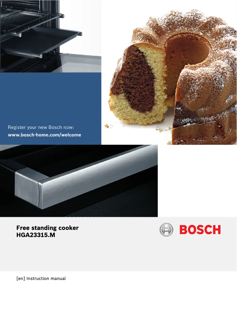 Page 1 of the manual User Manual Bosch HGA233151M
