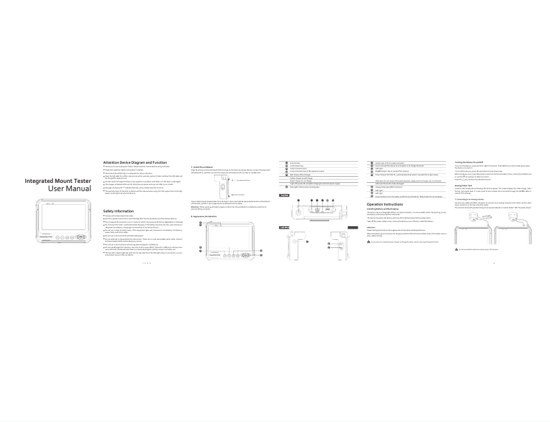 Page 1 de la notice Manuel utilisateur Dahua Technology DH-PFM904
