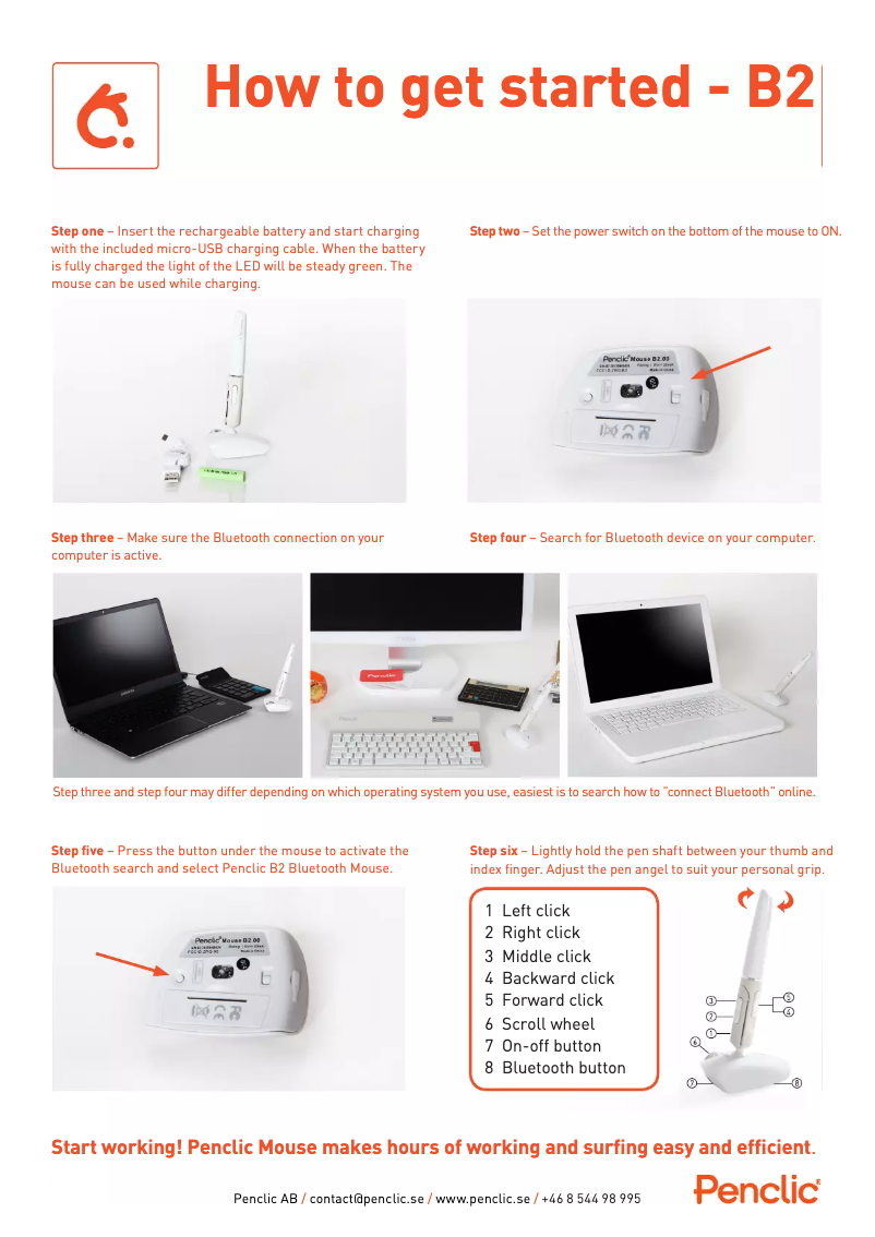 Página 1 del manual Manual de usuario Penclic B2