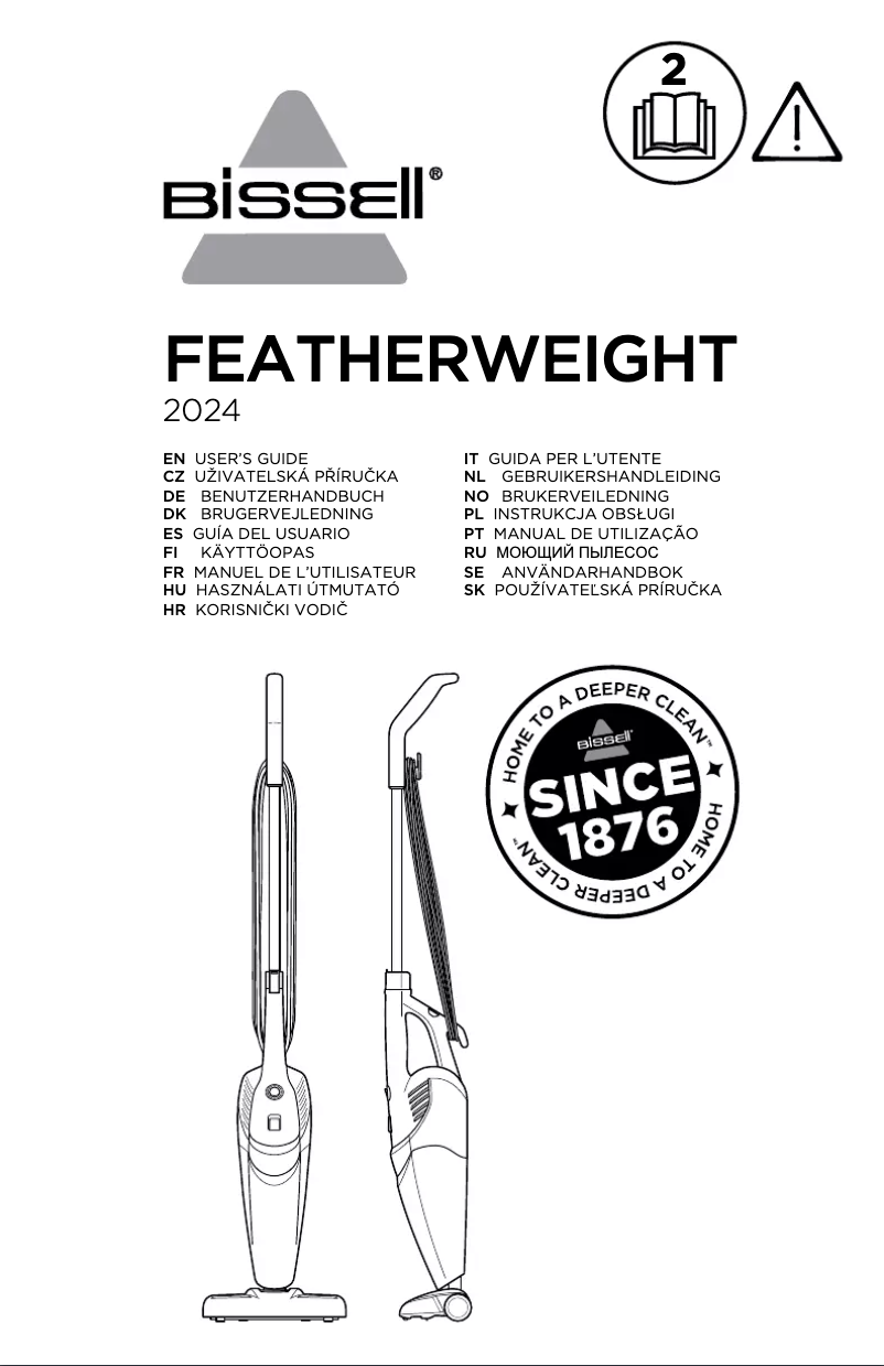 Page 1 de la notice Manuel utilisateur Bissell Featherweight Pro Eco 2024N
