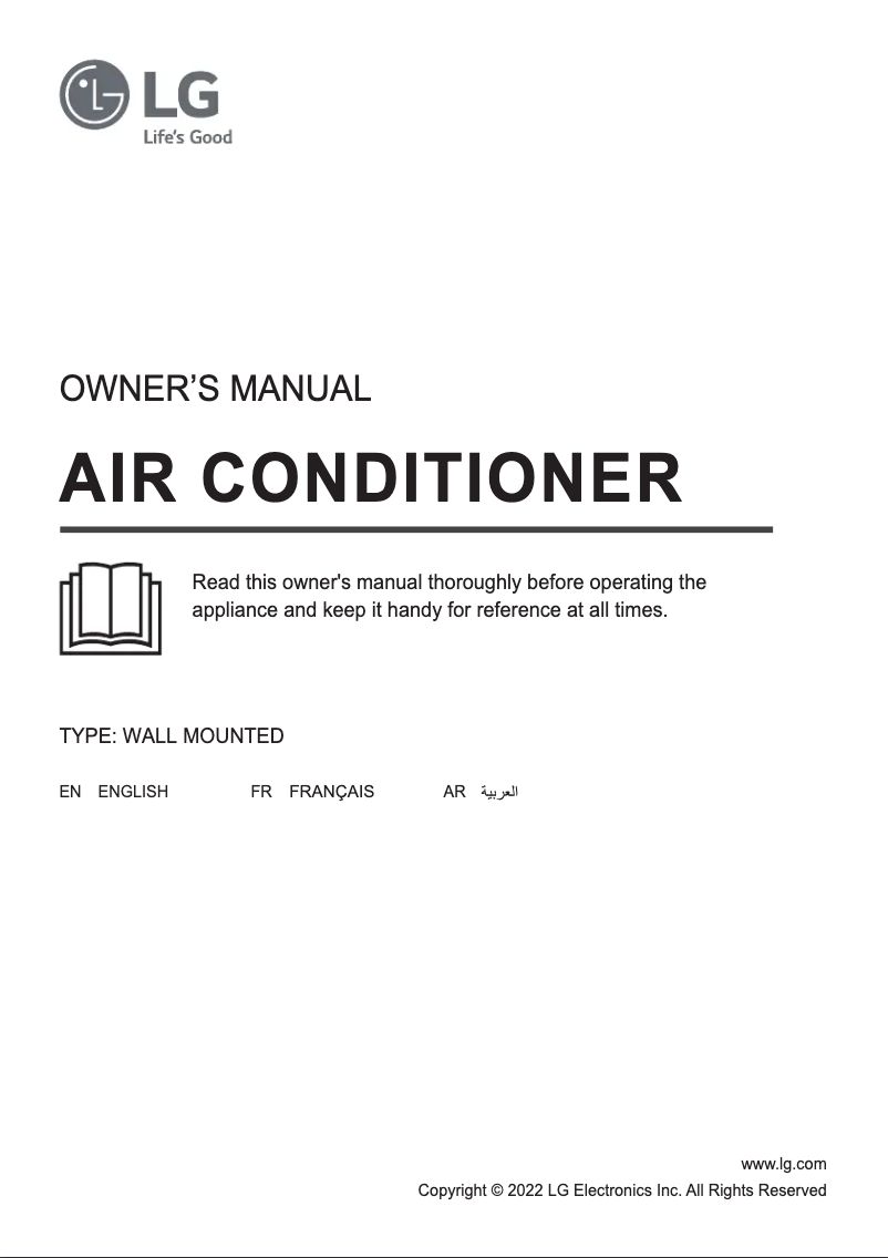 Página 1 del manual Manual de usuario LG LGE24T3