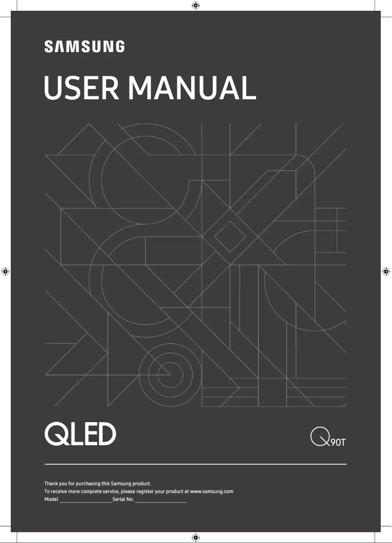 Page 1 de la notice Manuel utilisateur Samsung GQ75Q90TGT