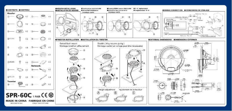 Page 1 de la notice Manuel utilisateur Alpine SPR-60C