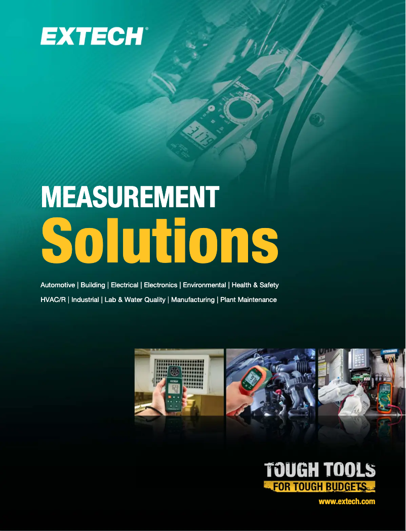 Page 1 of the manual Brochure Extech BR70