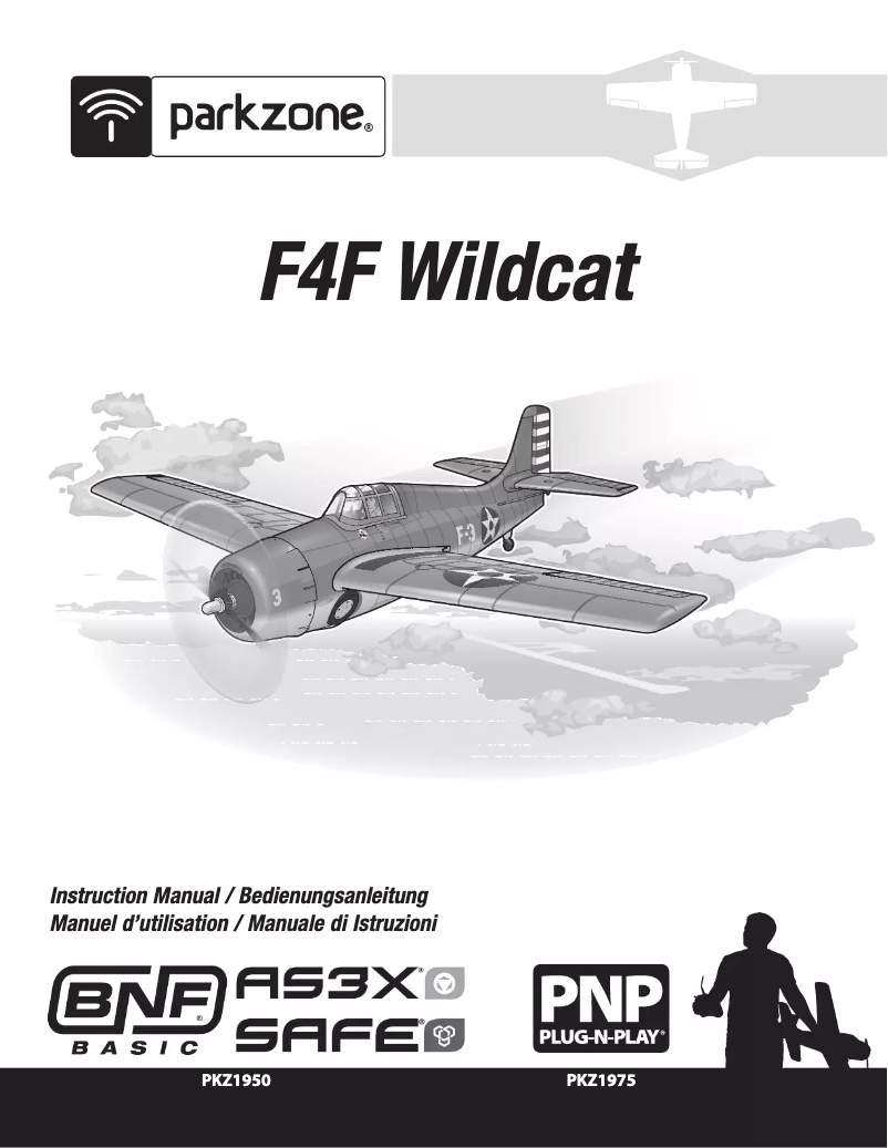Page 1 de la notice Manuel utilisateur ParkZone F4F Wildcat
