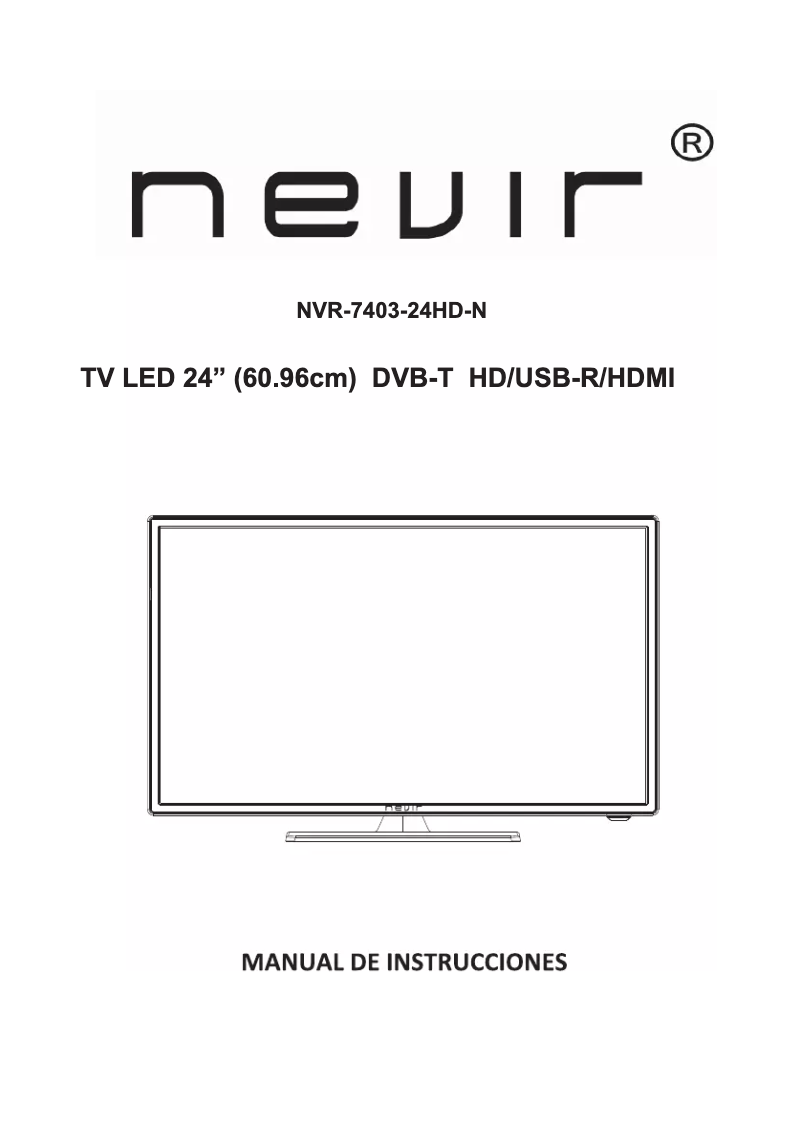Page 1 de la notice Manuel utilisateur Nevir NVR-7403-24HD-N