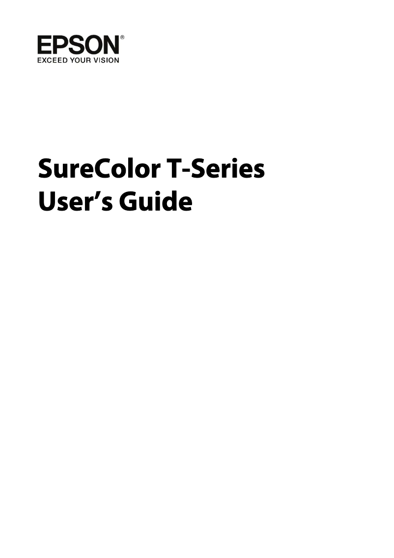 Página 1 del manual Manual de usuario Epson SureColor T5270D