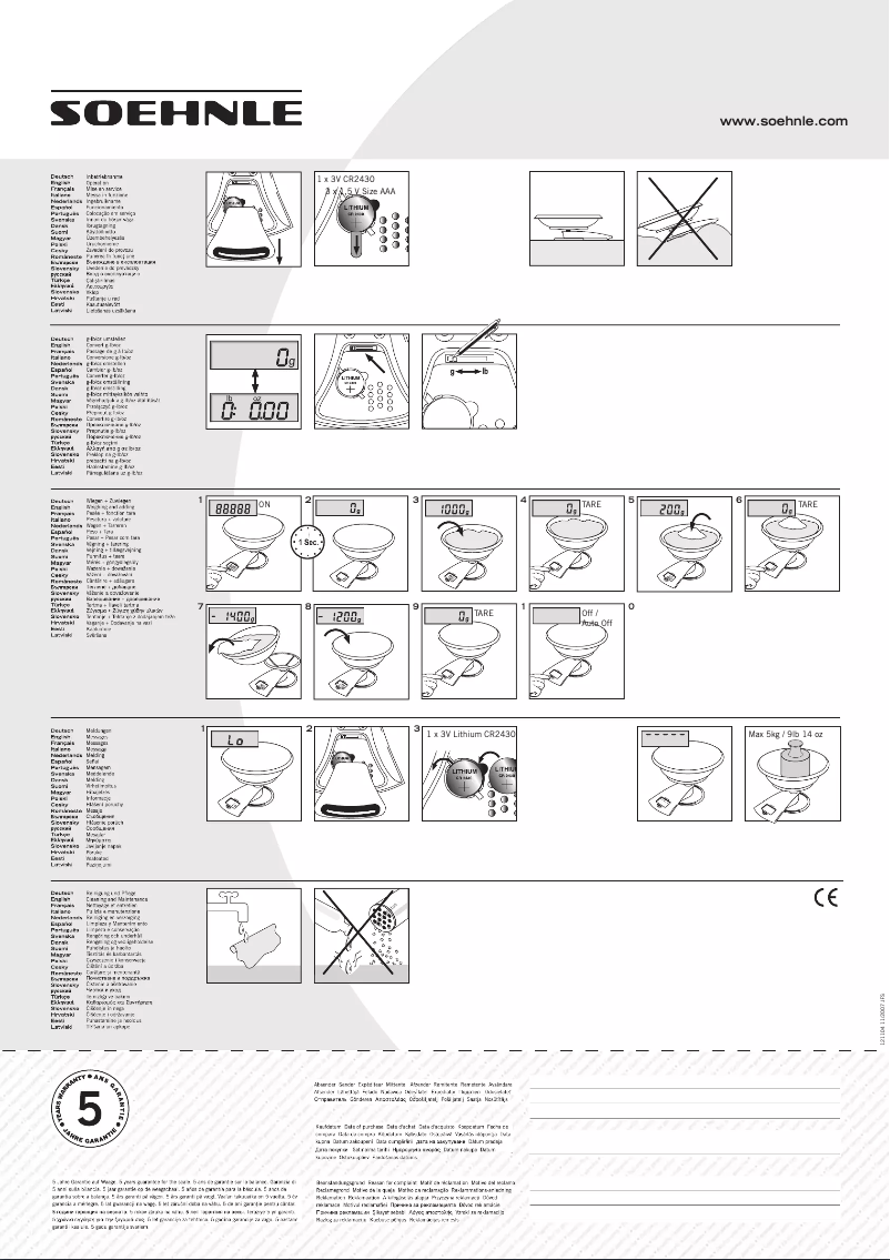 Page 1 de la notice Manuel utilisateur Soehnle Giga 66509 6