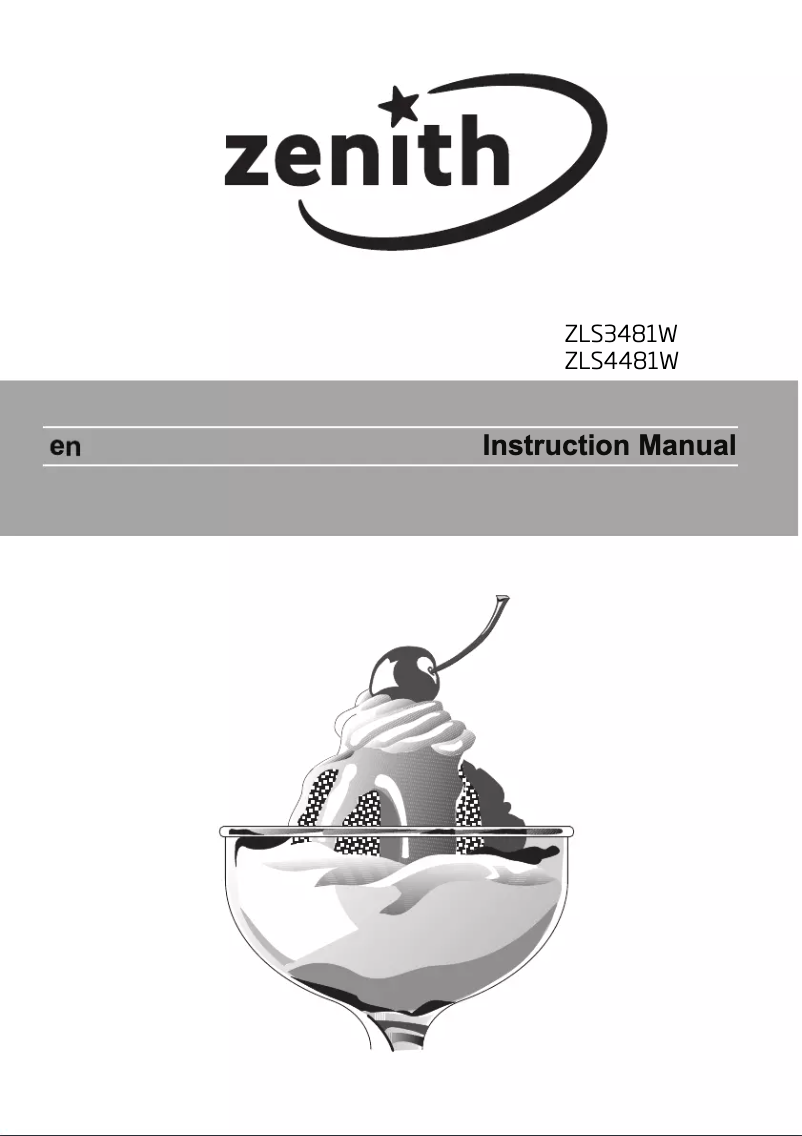 Page 1 de la notice Manuel utilisateur Zenith ZLS4481W