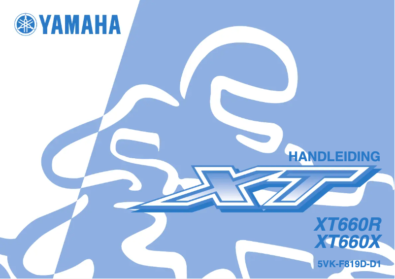 Page 1 of the manual User Manual Yamaha XT660R