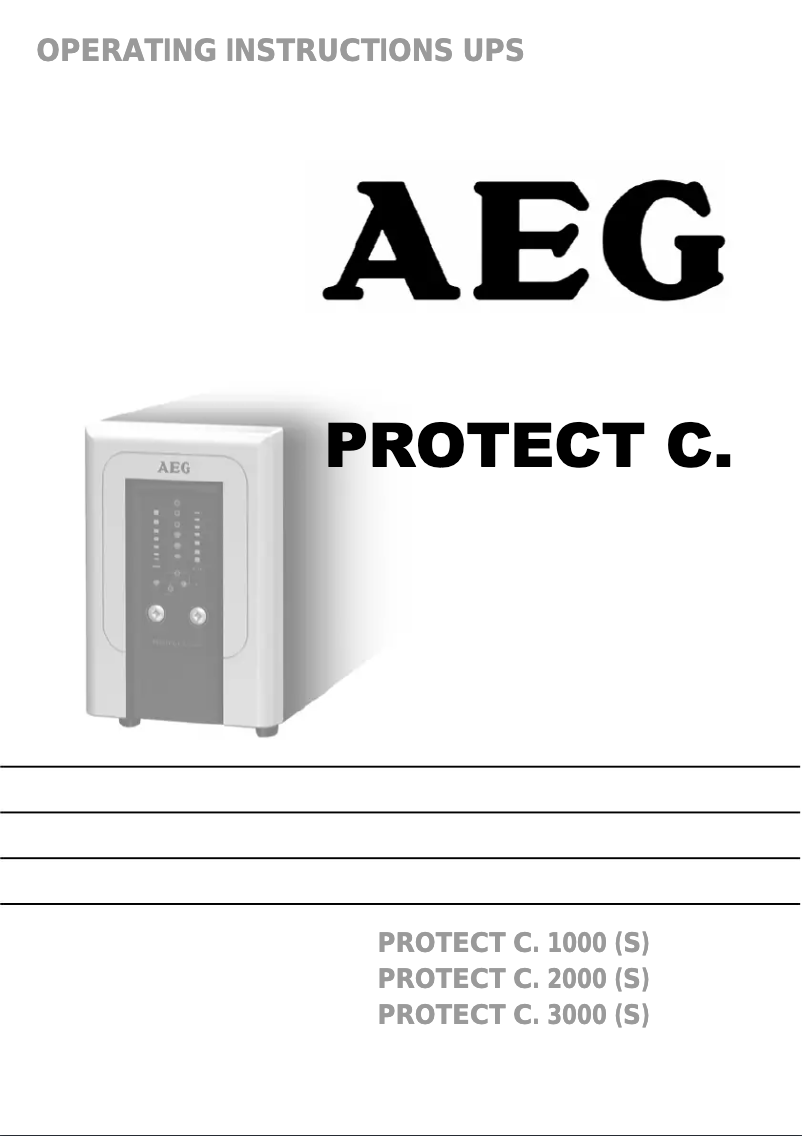 Página 1 del manual Manual de usuario AEG Protect C.2000 S
