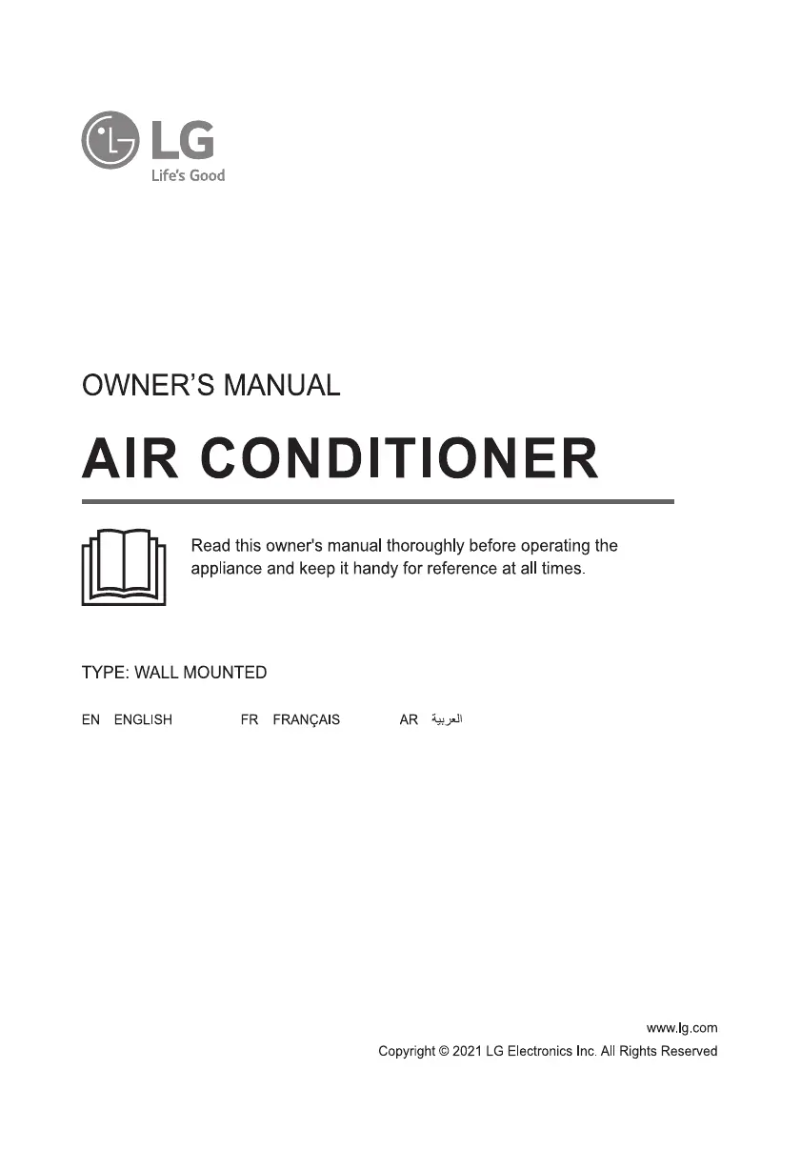 Page 1 de la notice Manuel utilisateur LG IQA18K