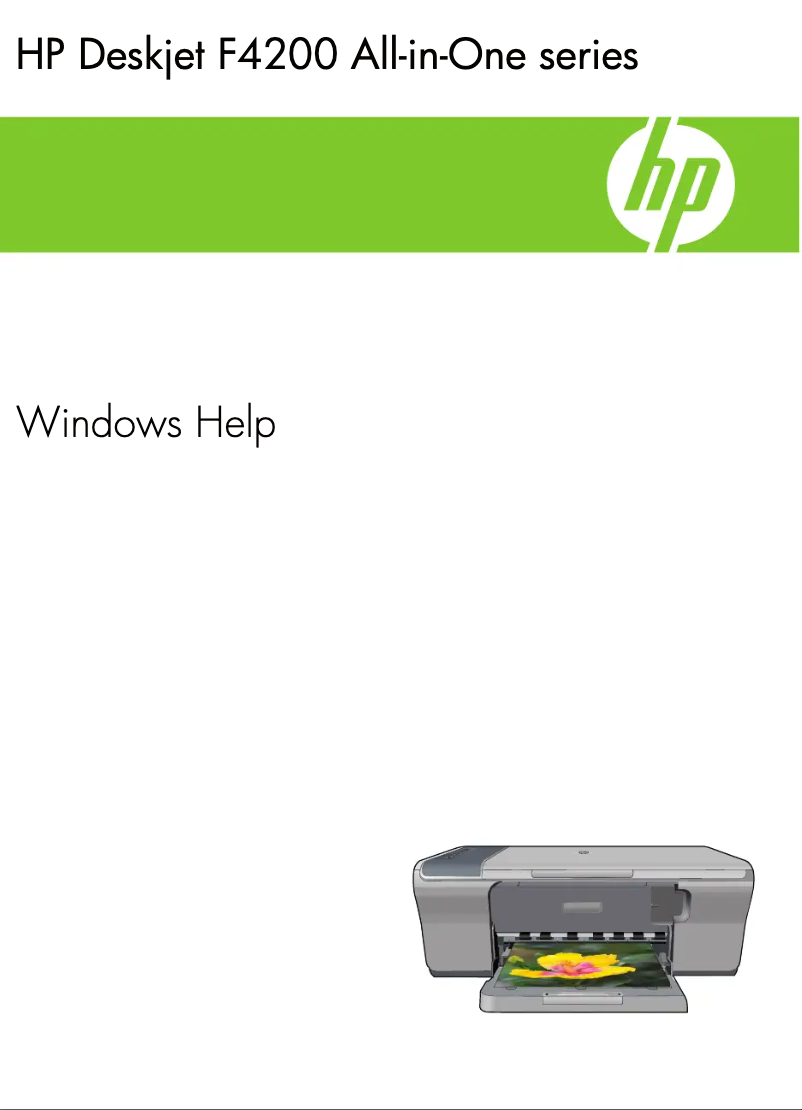 Page n°1 - Manuel utilisateur HP Deskjet F4240