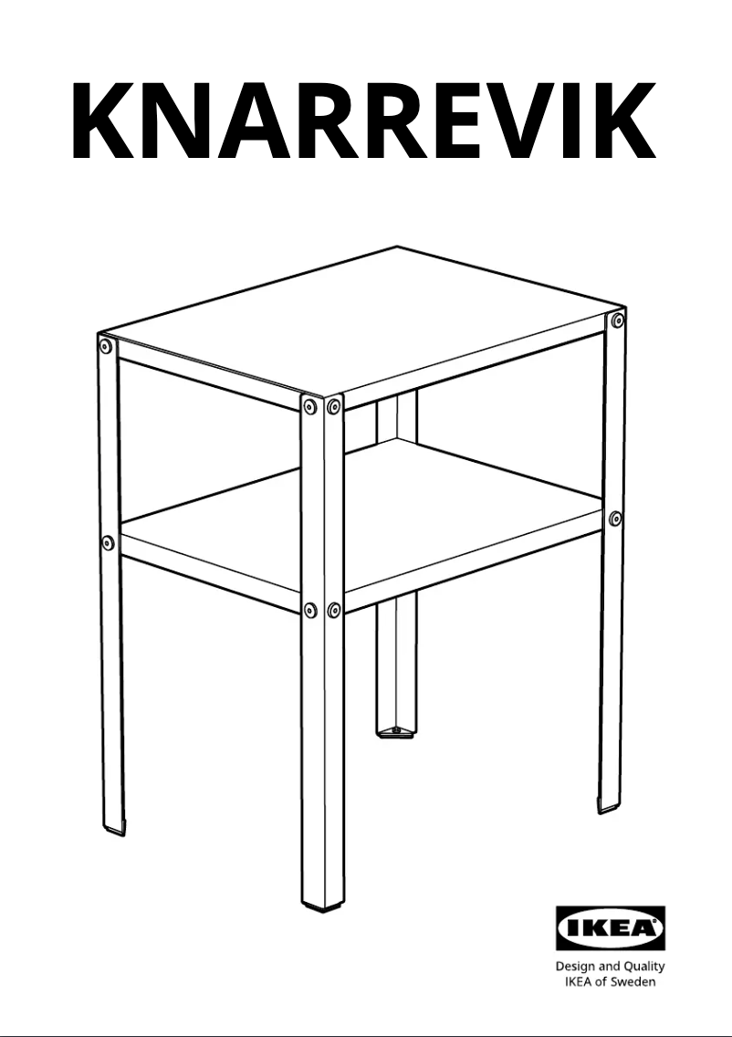 Page 1 de la notice Manuel utilisateur Ikea KNARREVIK 805.763.19