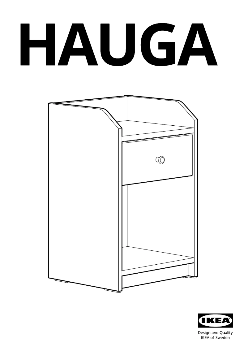 Page 1 de la notice Manuel utilisateur Ikea HAUGA 404.889.61