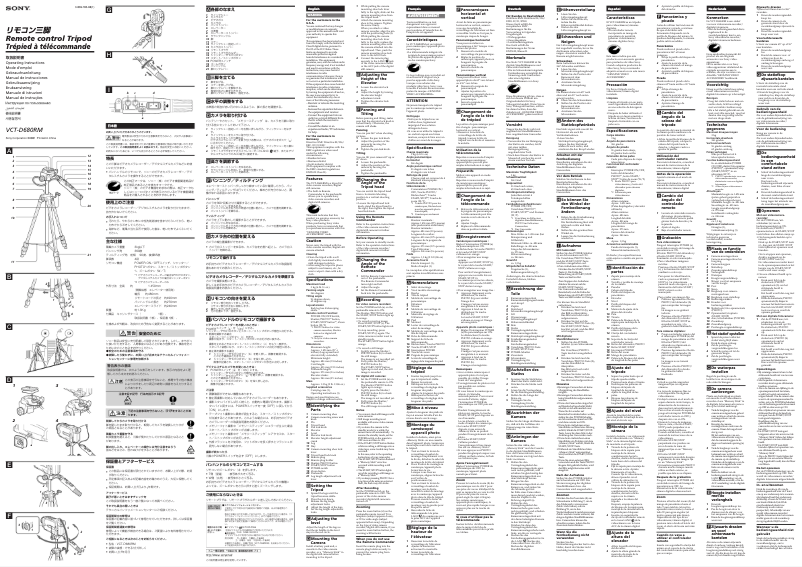 Page 1 de la notice Manuel utilisateur Sony VCT-D680RM