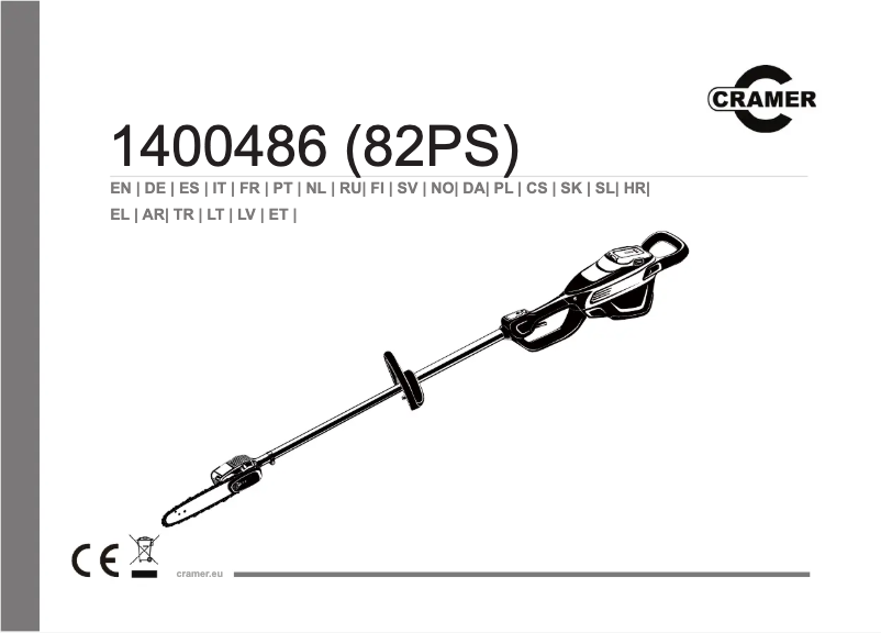 Page 1 de la notice Manuel utilisateur Cramer 82PS