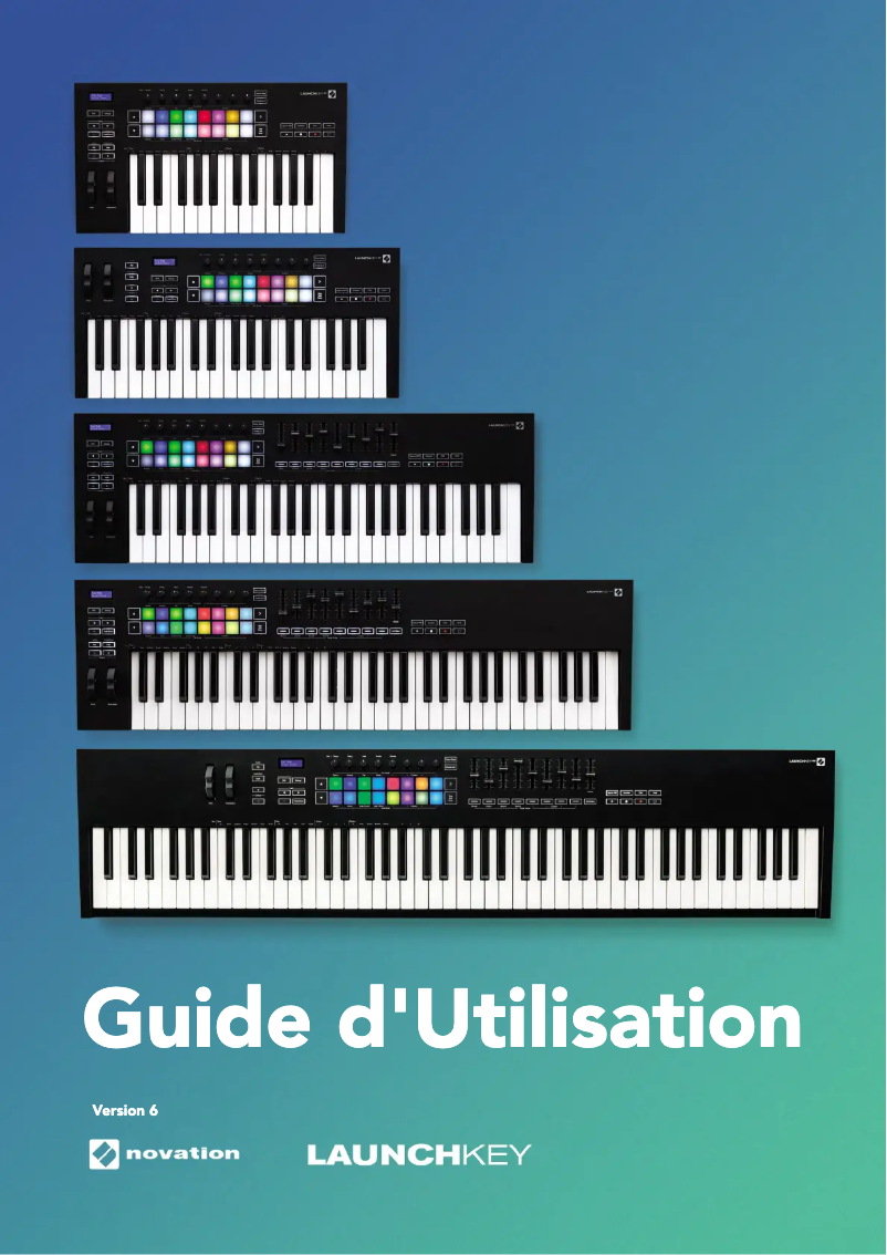 Page 1 de la notice Manuel utilisateur Novation Launchkey 88 MK3