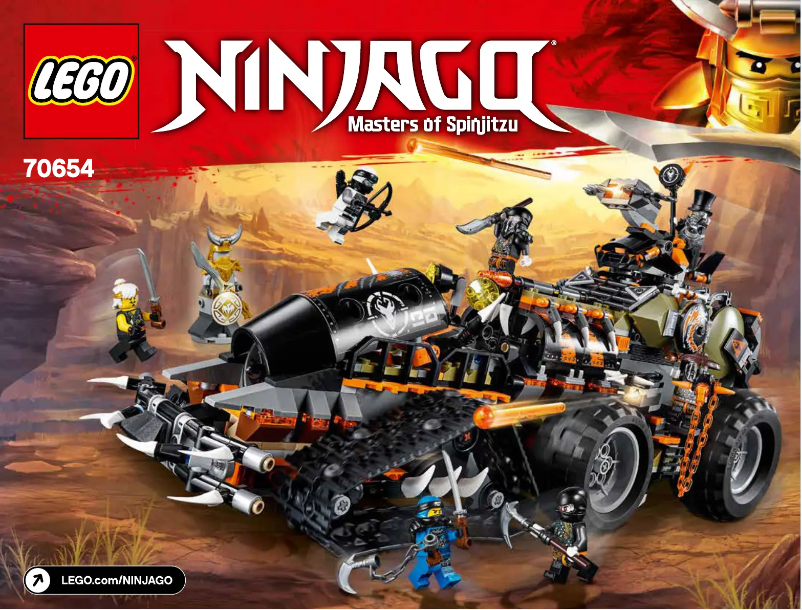 Página 1 del manual Manual de usuario Lego Ninjago 70654