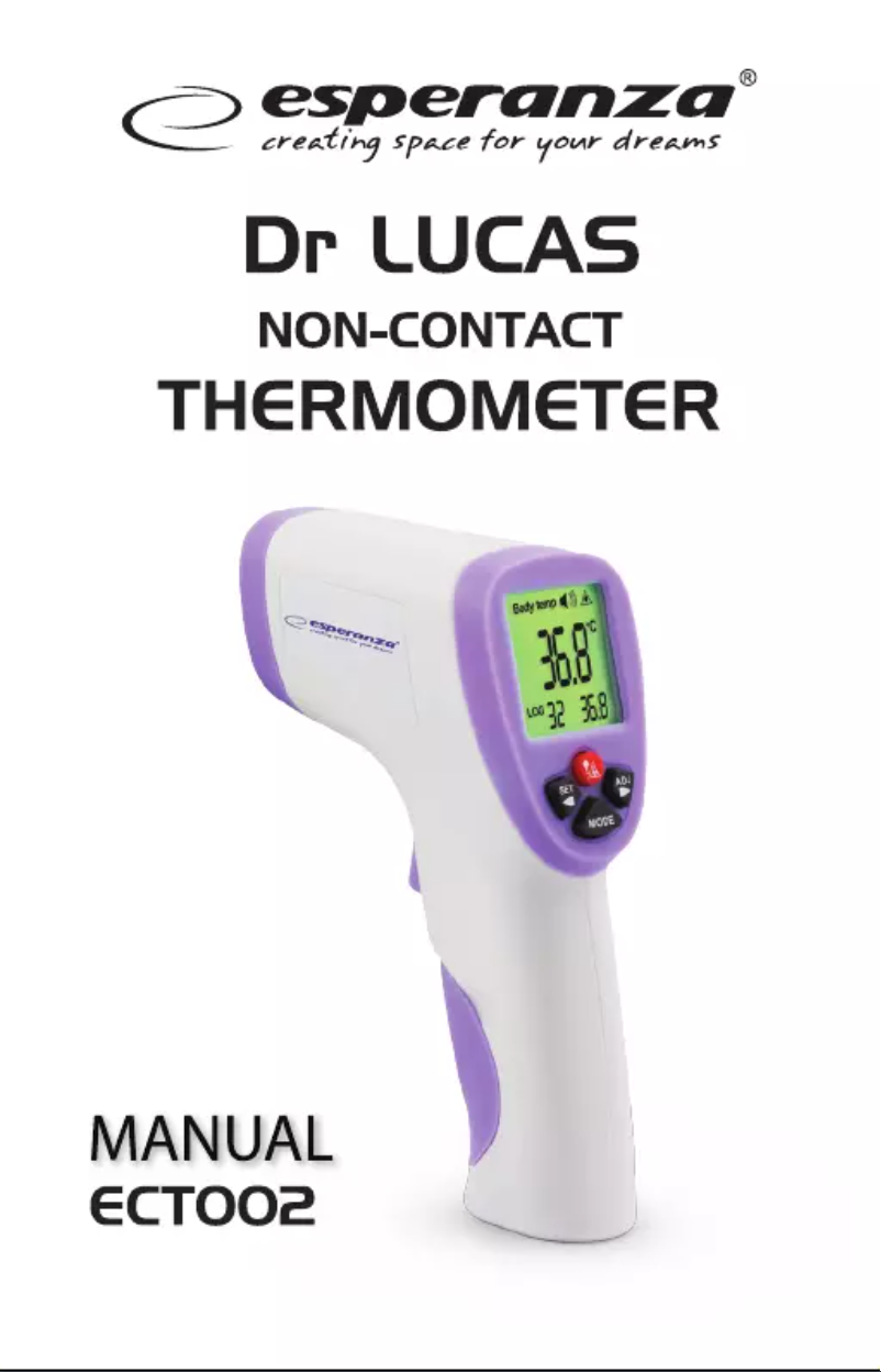 Page 1 de la notice Manuel utilisateur Esperanza Dr Lucas ECT002