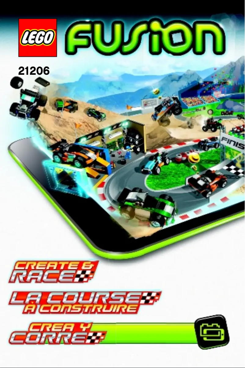 Page 1 de la notice Manuel utilisateur Lego FUSION Create & Race 21206