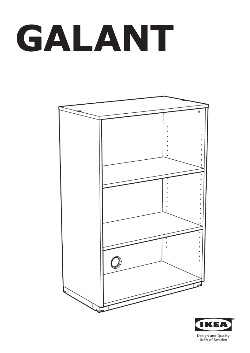 Page 1 de la notice Manuel utilisateur Ikea GALANT 803.651.90