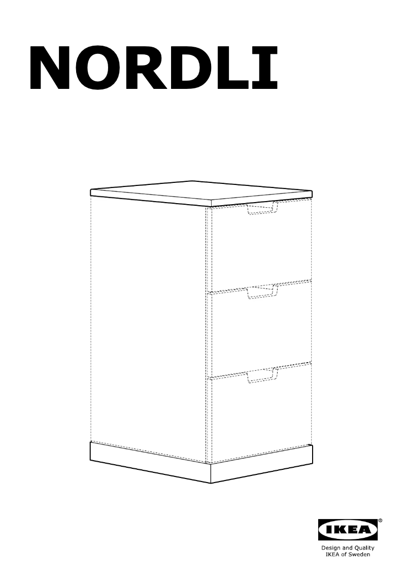Page 1 de la notice Manuel utilisateur Ikea NORDLI 503.834.83