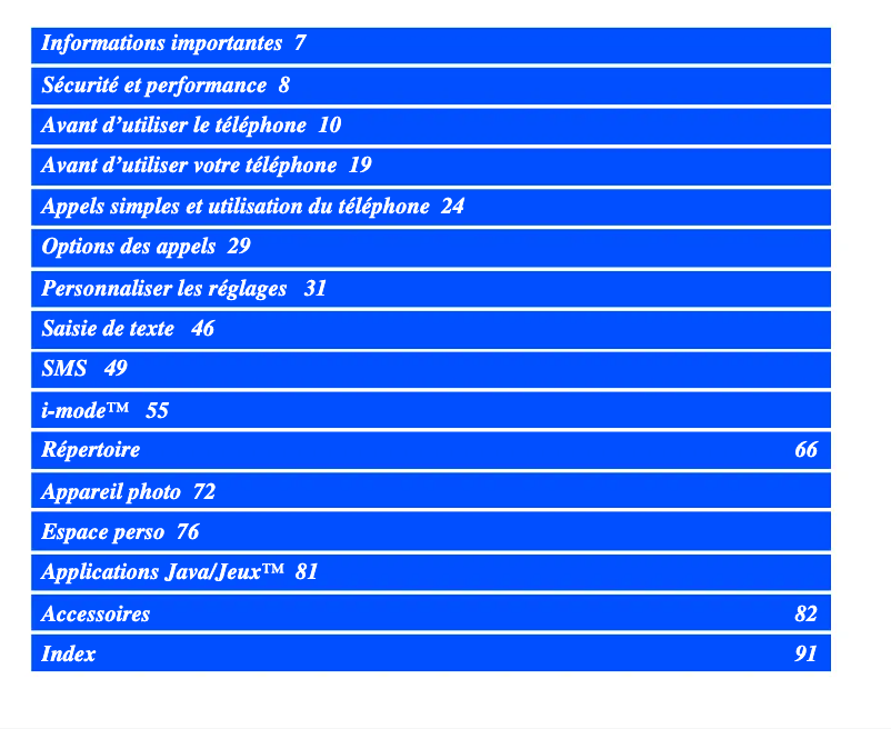 Page 1 de la notice Manuel utilisateur NEC N342i