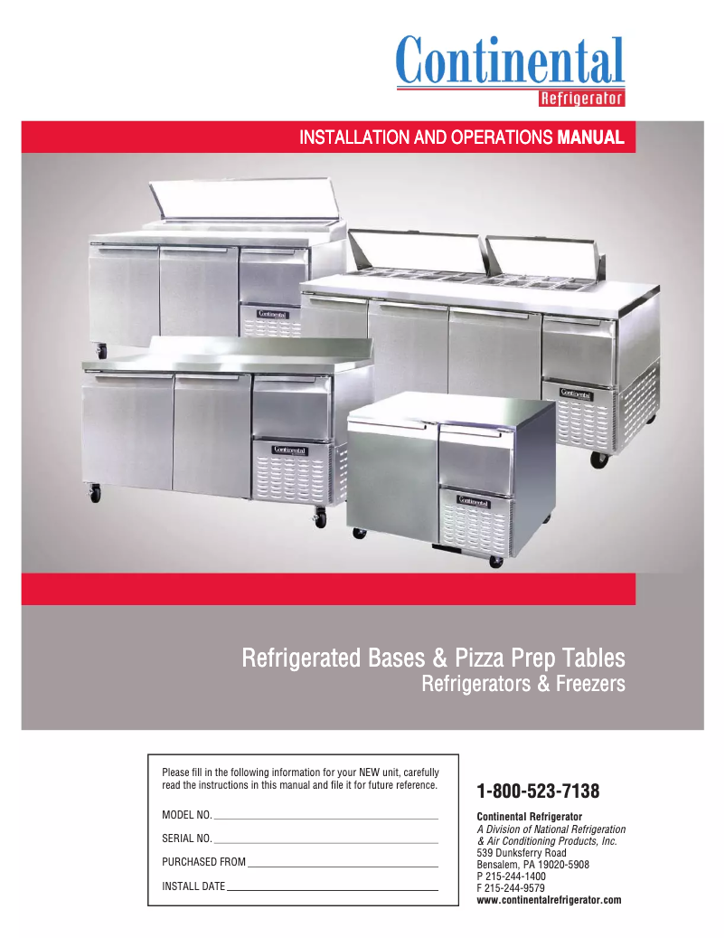 Page 1 de la notice Manuel utilisateur Continental CPA118