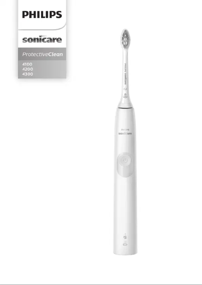 Page 1 of the manual User Manual Philips Sonicare ProtectiveClean 4100 HX3681
