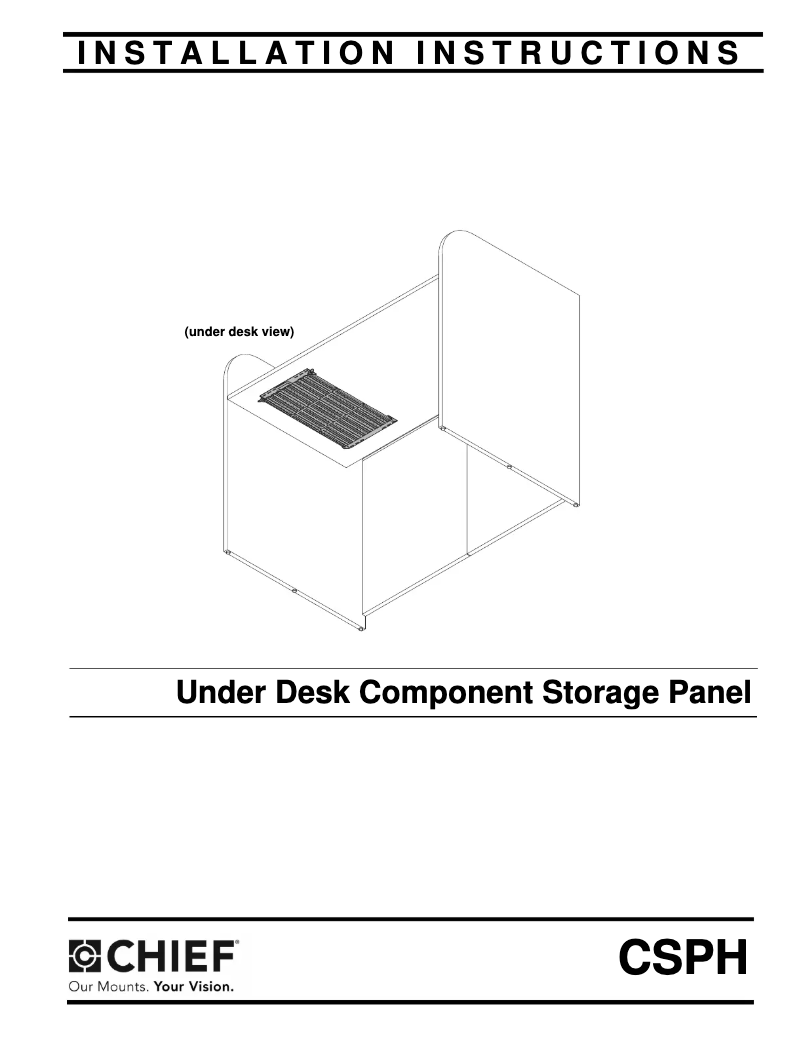 Página 1 del manual Manual de usuario Chief CSPH
