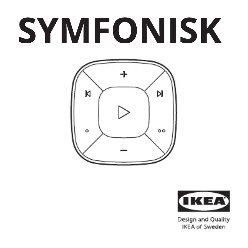 Page 1 de la notice Manuel utilisateur Ikea SYMFONISK 705.273.10