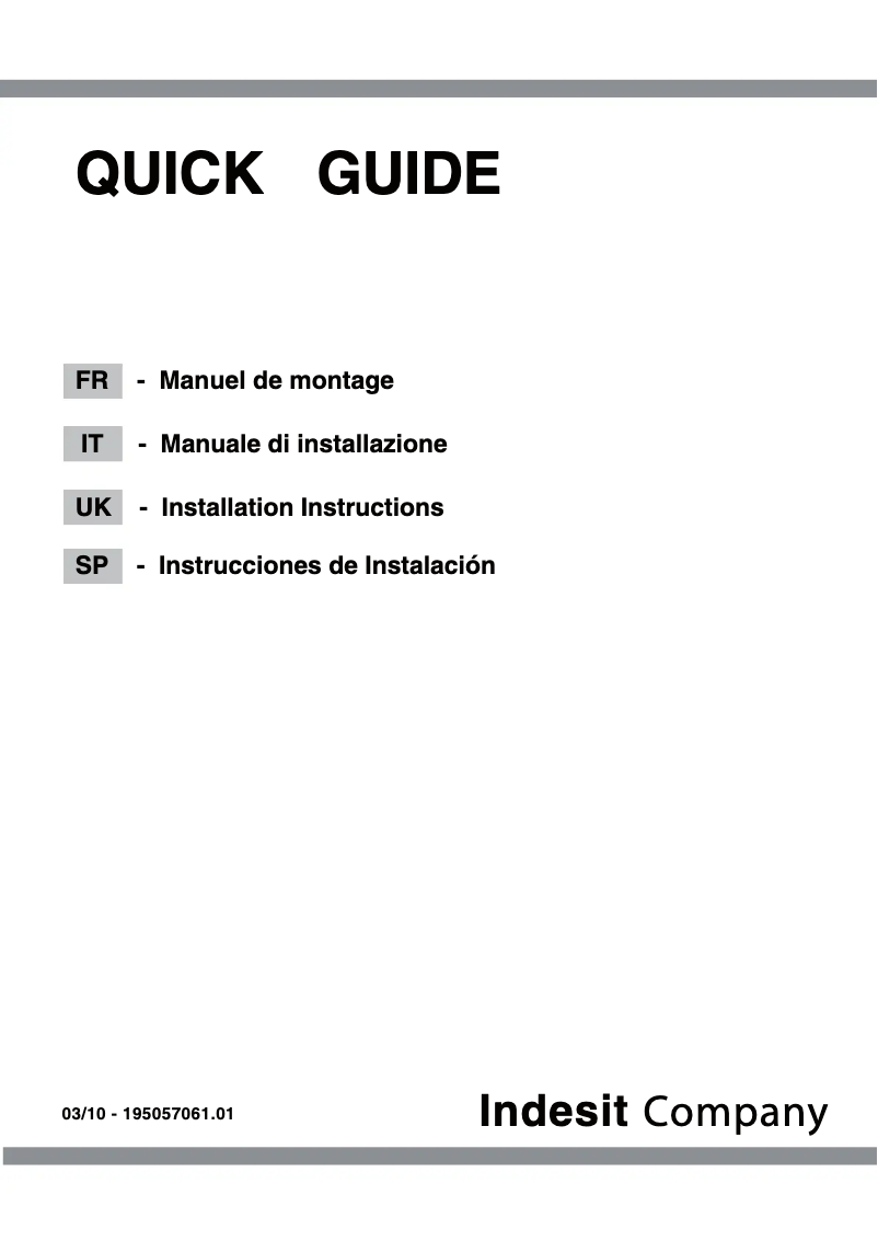 Page 1 de la notice Manuel utilisateur Scholtès DR12XA