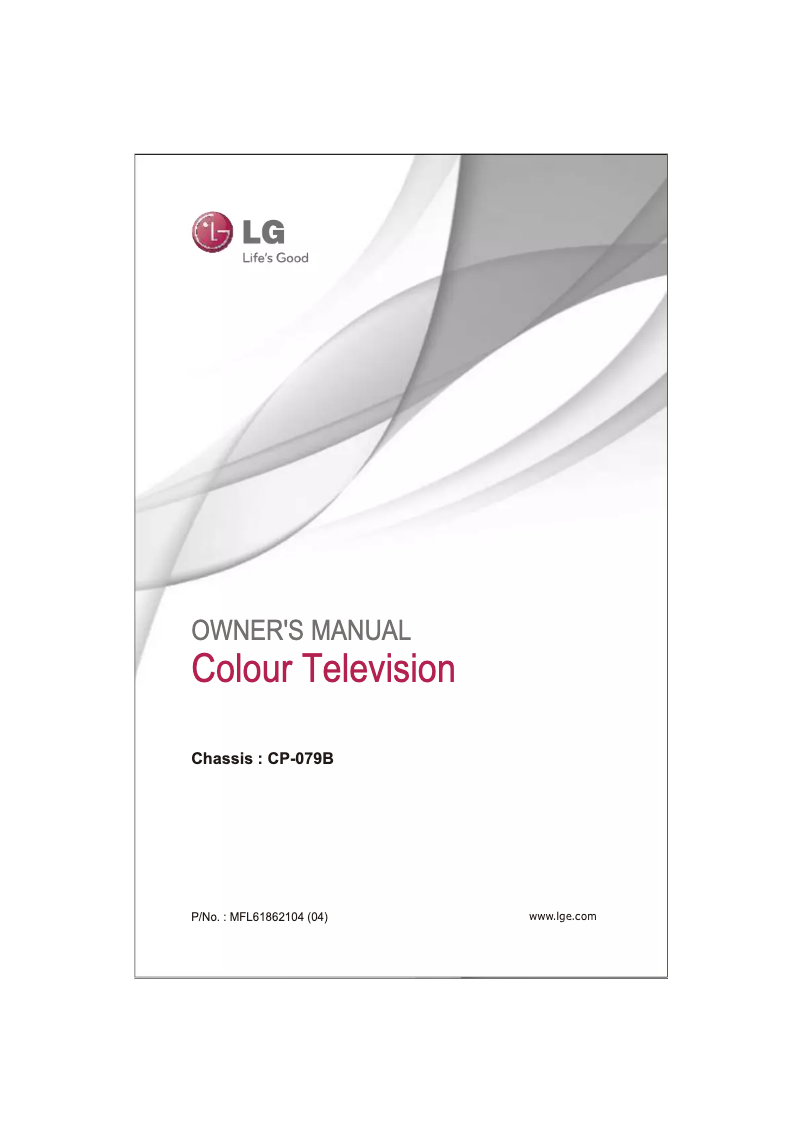 Page 1 of the manual User Manual LG 21FU8RGE3