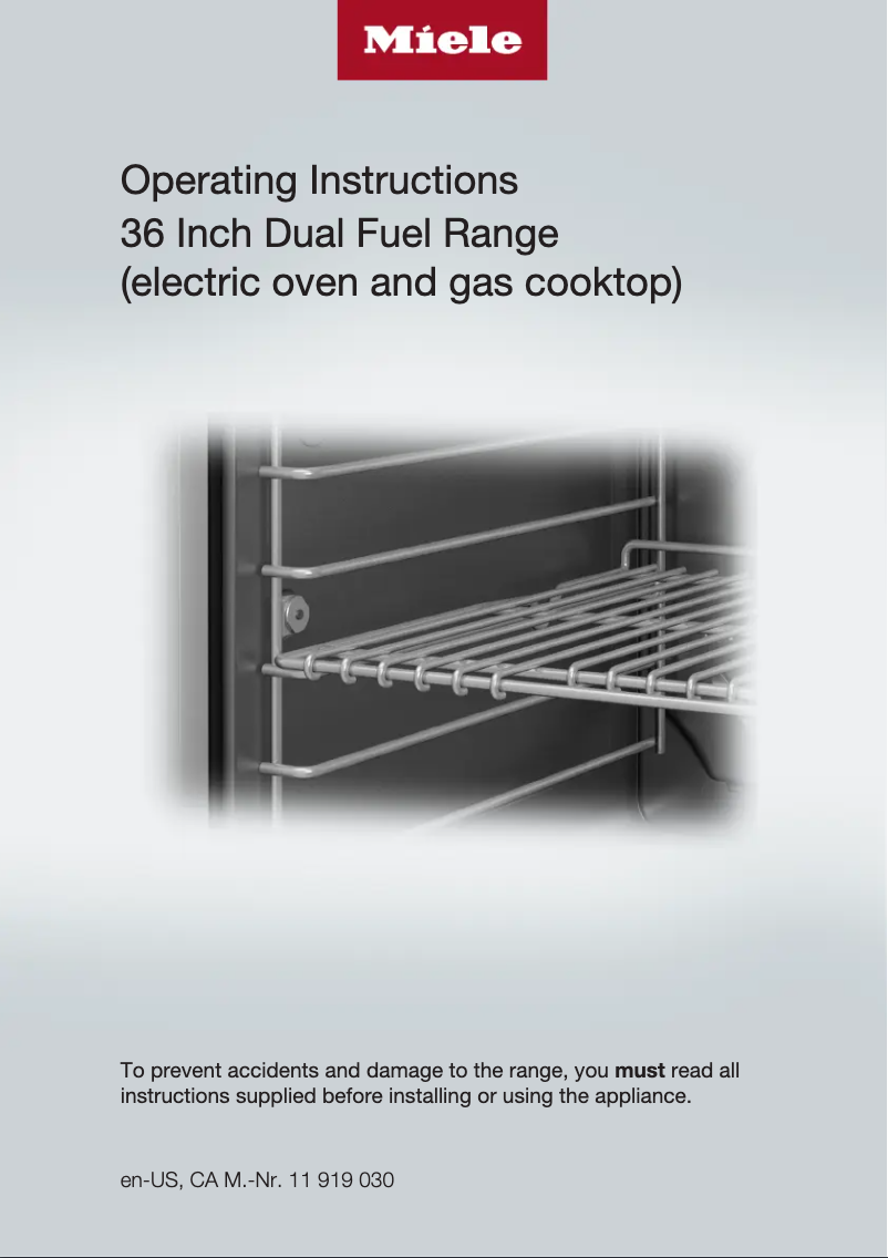 Page 1 de la notice Guide d'installation Miele HR 1935-3 G DF GR