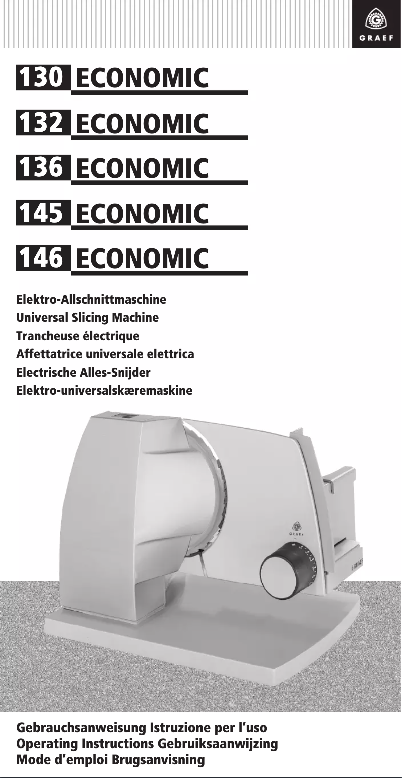 Page 1 de la notice Manuel utilisateur Graef 130 ECONOMIC