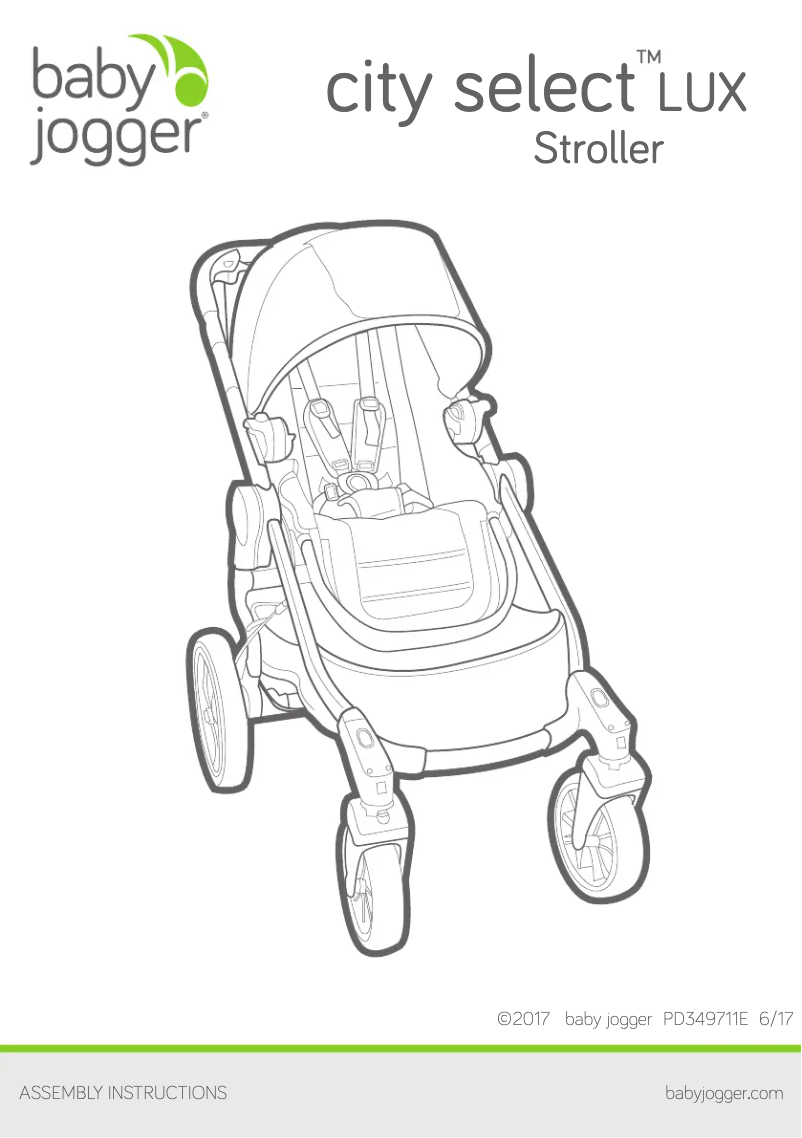 Page 1 de la notice Manuel utilisateur Baby Jogger City Select Lux