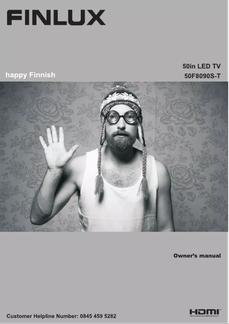 Page 1 of the manual User Manual Finlux 50F8090S-T