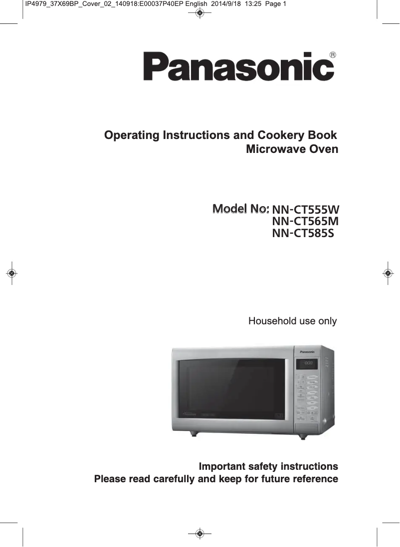 Página 1 del manual Manual de usuario Panasonic NN-CT585