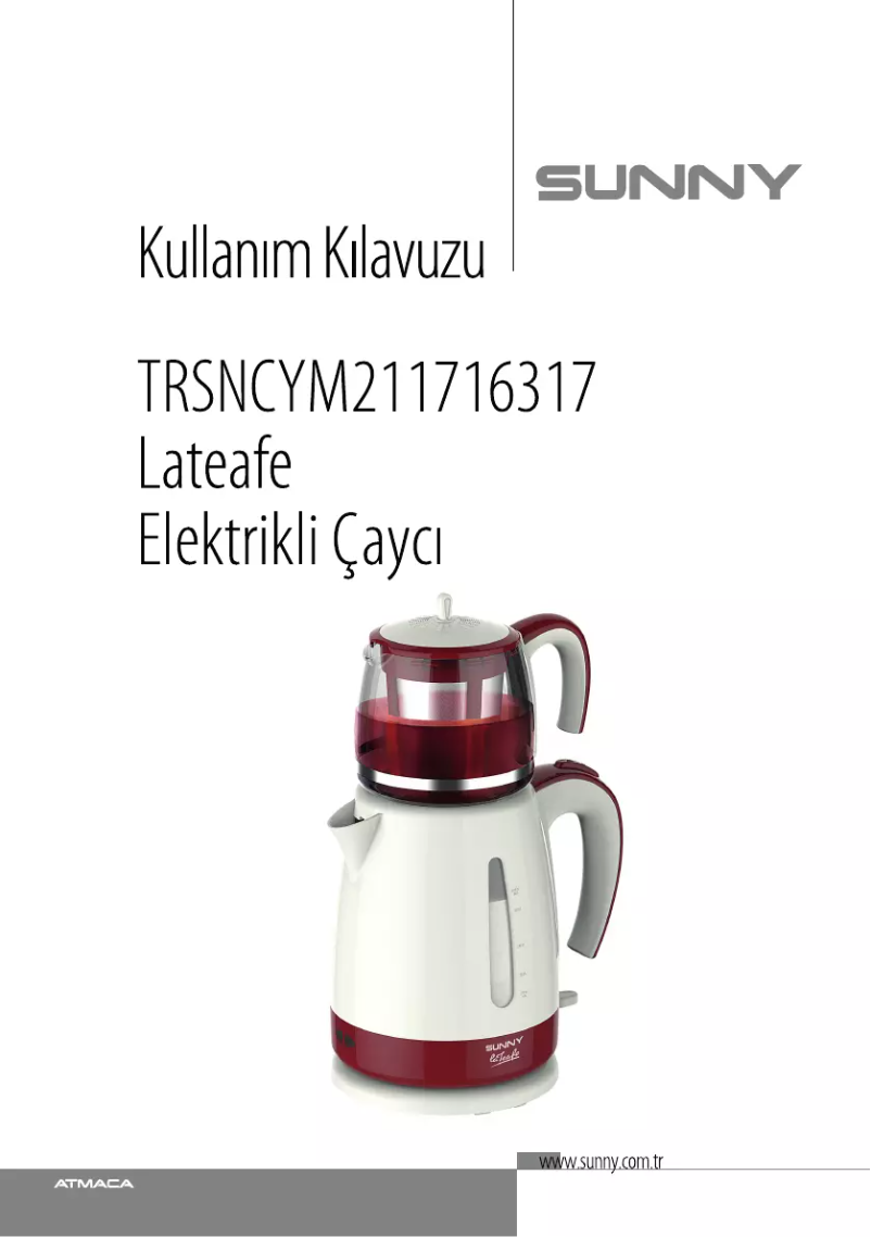 Page 1 de la notice Manuel utilisateur Sunny laTeafe