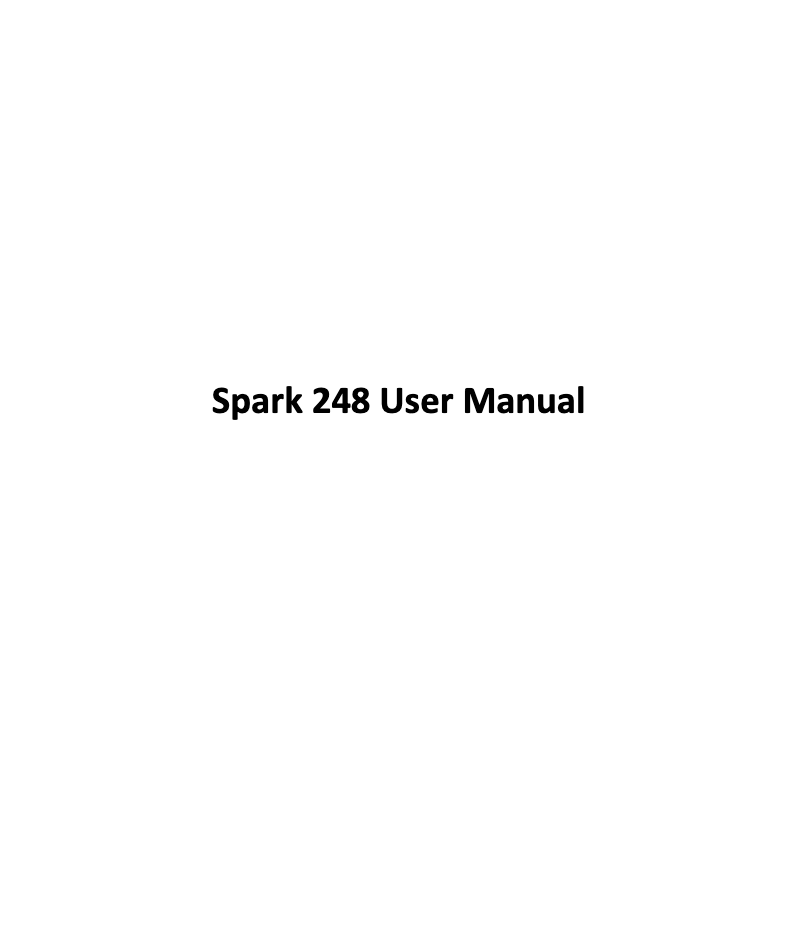 Page 1 de la notice Manuel utilisateur Lava Spark 248