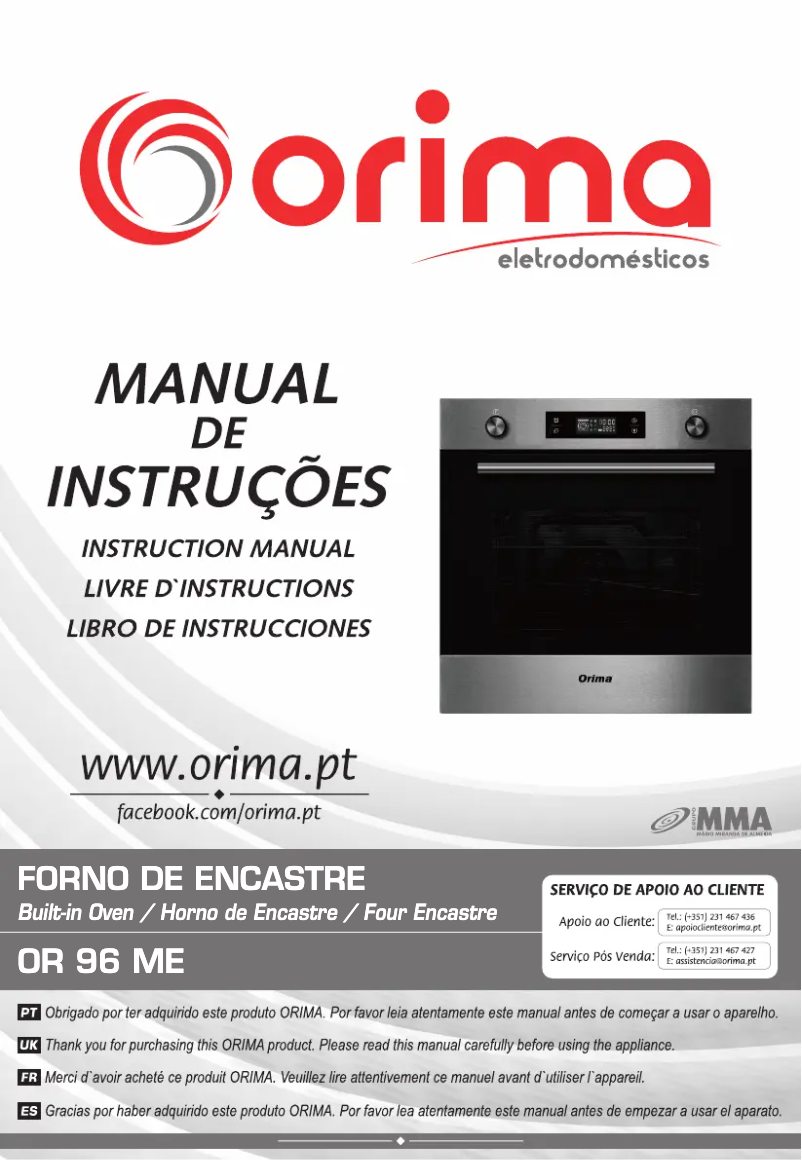 Page 1 de la notice Manuel utilisateur Orima OR 65 CN